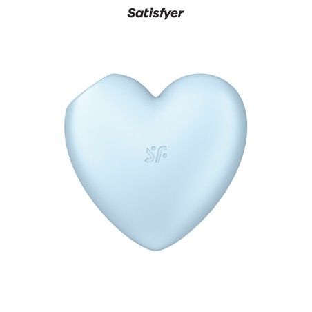 Double stimulateur Cutie Heart bleu - Satisfyer