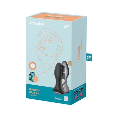 Plug vibrant Rotator Plug 2+ noir - Satisfyer