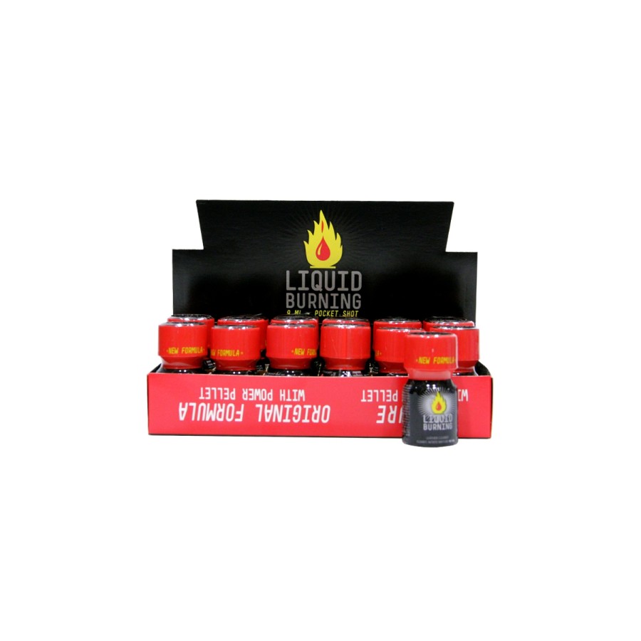 Box 18 poppers Liquid Burning 10ml