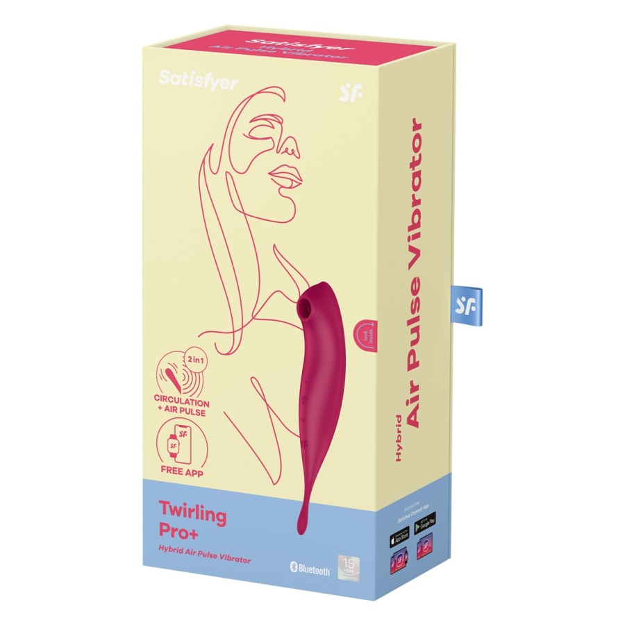 Stimulateur Satisfyer Twirling Pro+ Connecté rouge