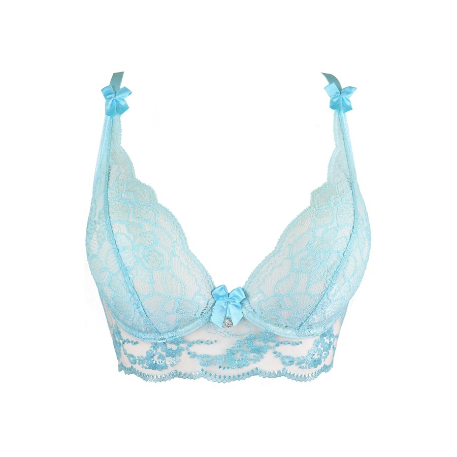 Soutien-gorge dentelle bleu V-10121 - Axami