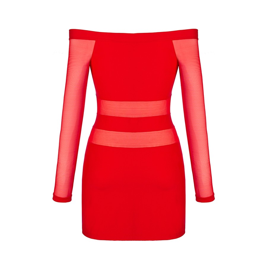 Robe rouge V-9299 - Axami