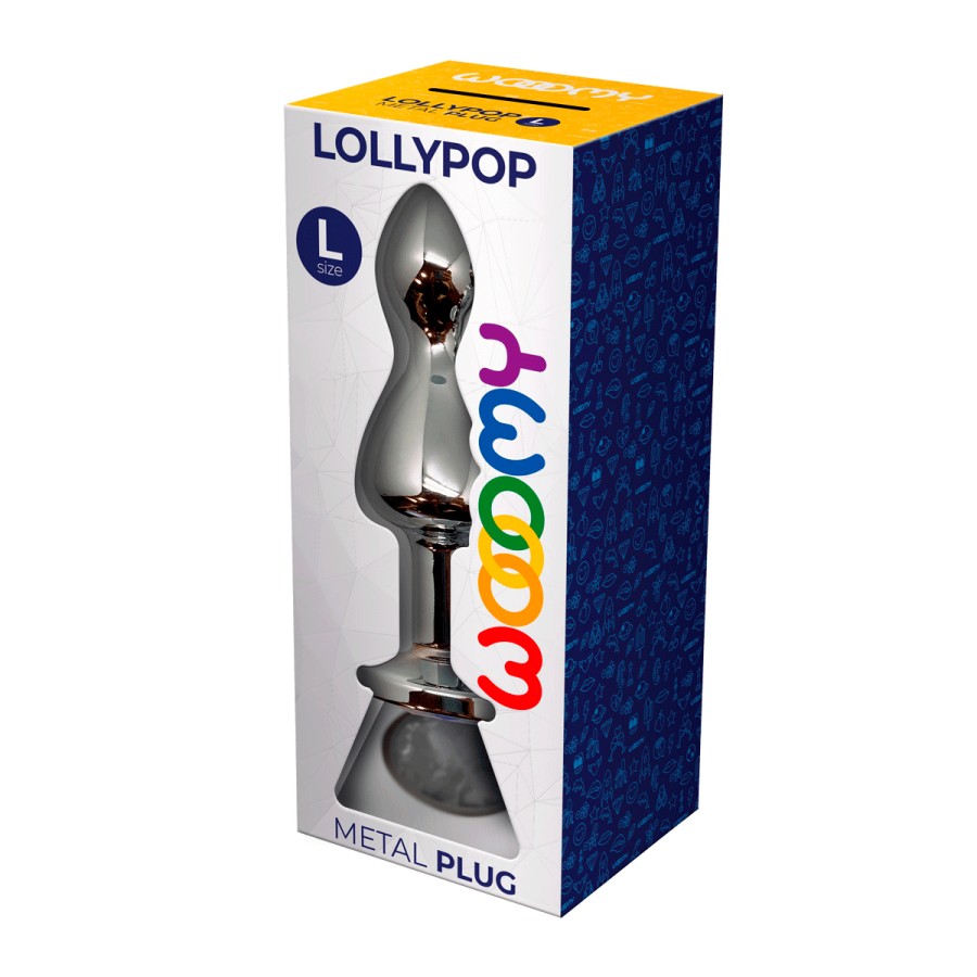 Plug bijou Lollypop transparent L - Wooomy