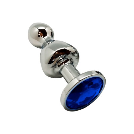 Plug bijou Lollypop bleu L - Wooomy