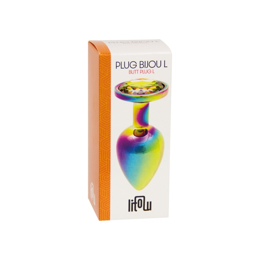 Plug bijou arc-en-ciel L - Litolu