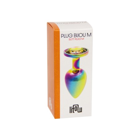 Plug bijou arc-en-ciel M - Litolu