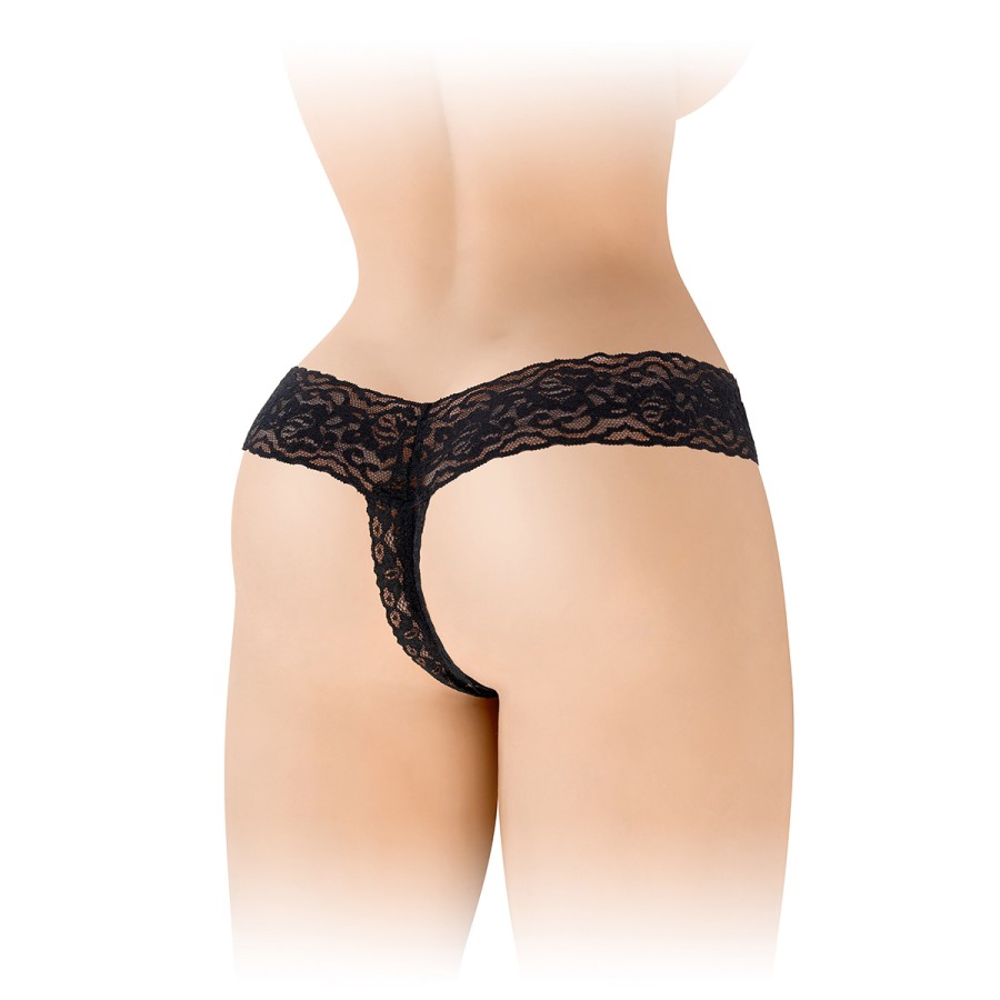 String ouvert Anita noir - Fashion Secret