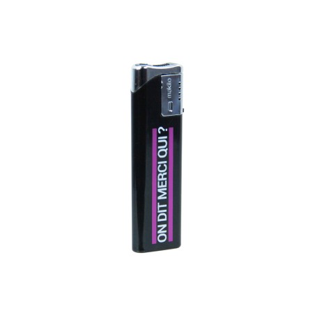 Briquet noir Jacquie et Michel