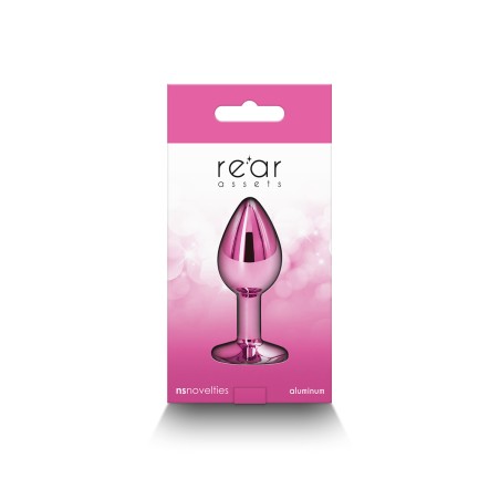 Plug bijou aluminium chromé rose S