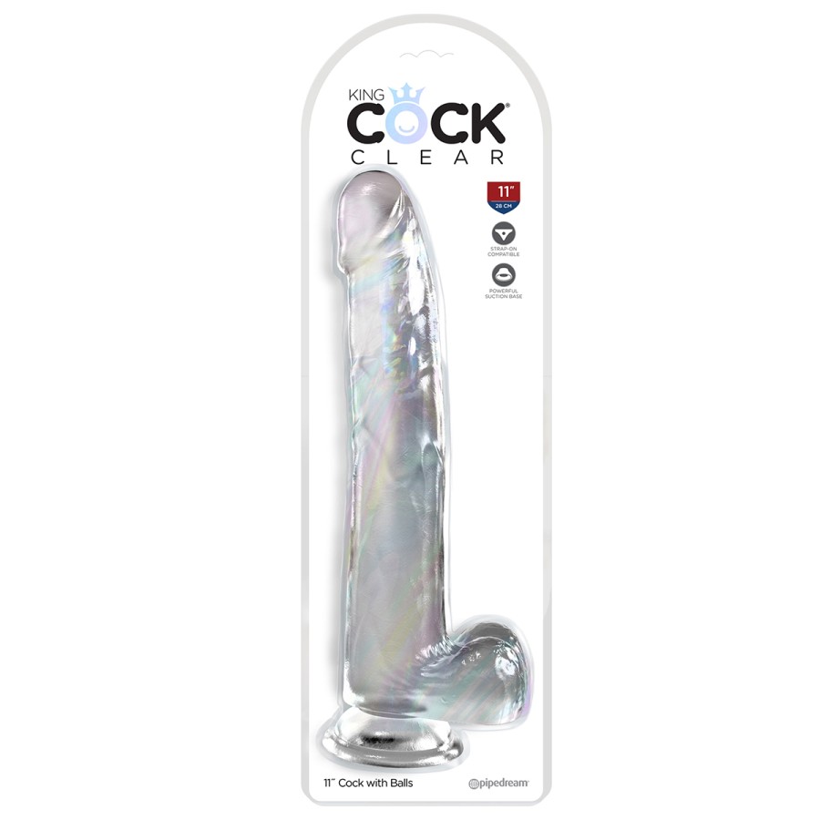 Gode XXL  30,5 x 5,1 cm Clear - King Cock