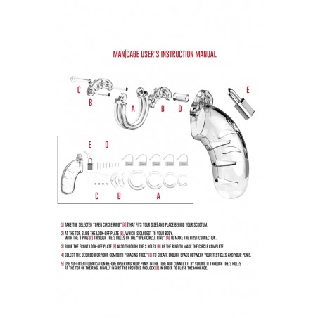 Cage de chasteté 11,5cm ManCage 03