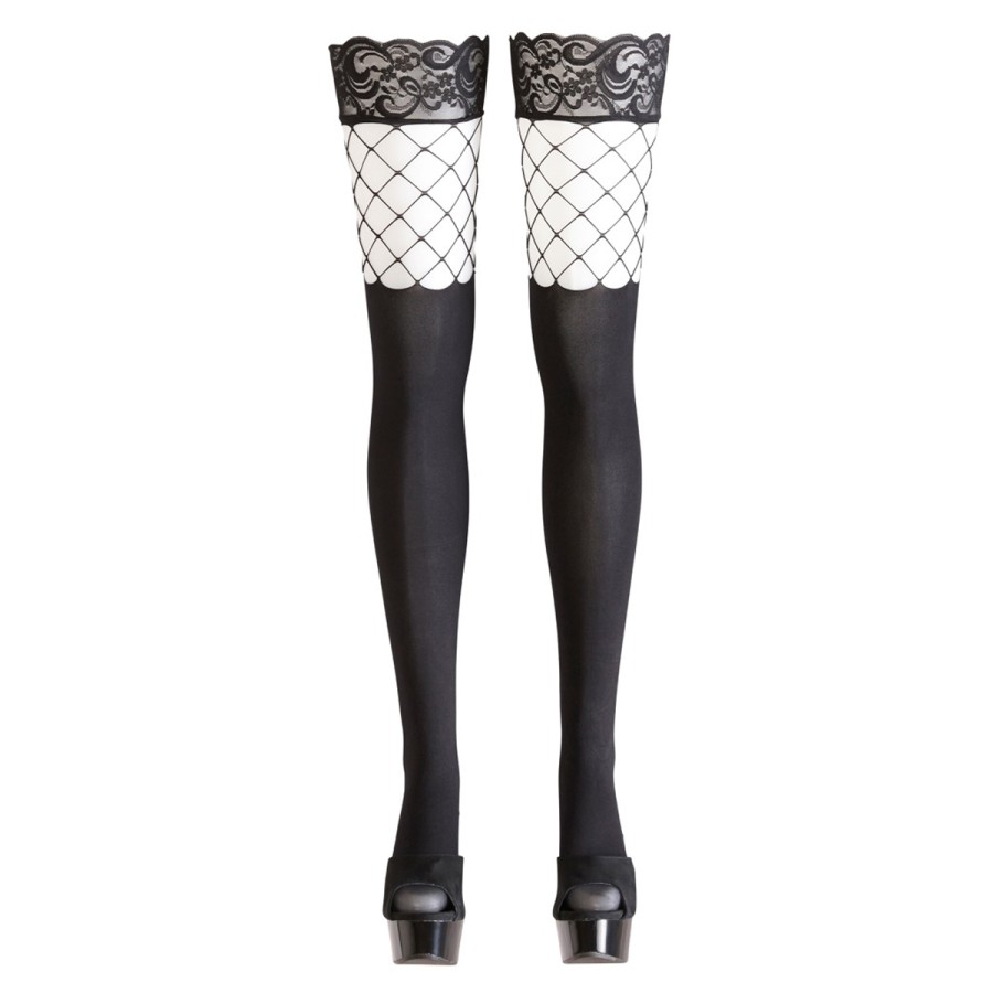 Bas autofixants opaques noir - Cotelli Legwear