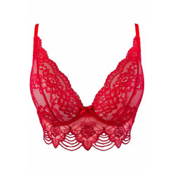 Soutien-gorge dentelle rouge V-9691 - Axami