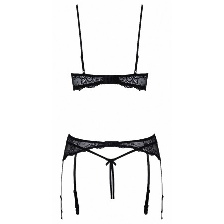 Ensemble lingerie ouverte noir - Cotelli Lingerie