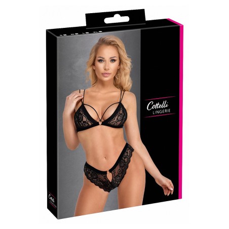 Ensemble coquin noir 2 pièces - Cottelli Lingerie